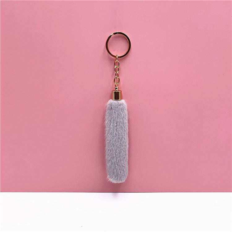 Wholesale Metal Tassel Plush Creative Keychain